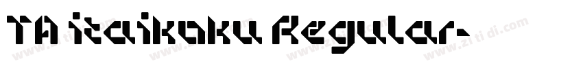 TA itaikoku Regular字体转换